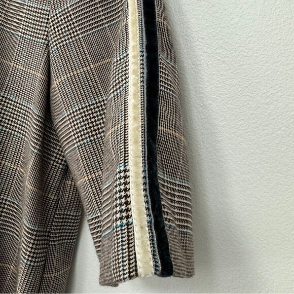 Zara Trafaluc Collection Plaid Houndstooth Crop Waist Dress Academia Size M - Picture 6 of 7